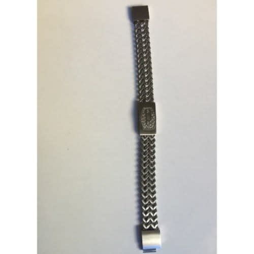 Men's Steel Link Bracelet- Silver