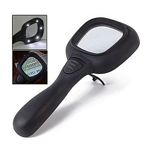 Handheld Magnifying Lens With 6 LED Light