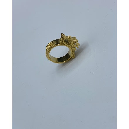 Luxury Gold Dragon Inspires Men’s Steel Ring