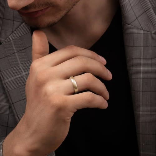 Unisex Steel Wedding Ring Band