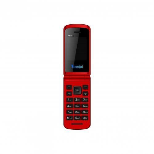 Bontel A500 1.77 Inch Color Display - Flip Phone - Red