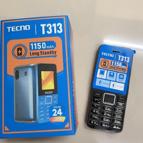 T313 Dual Sim 1.77"- Fm - Bluetooth - 1150mAh Battery - Black