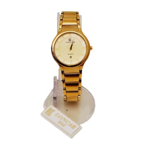 Female Gold Plated Dial Watch
