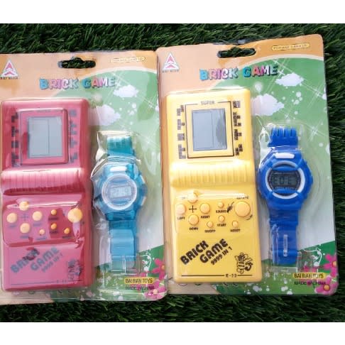 2 In 1 - Brick Game For Kids - Red&yellow