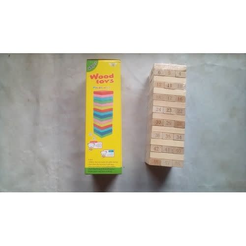 Stacking Tower Wooden Building Blocks Jenga Games