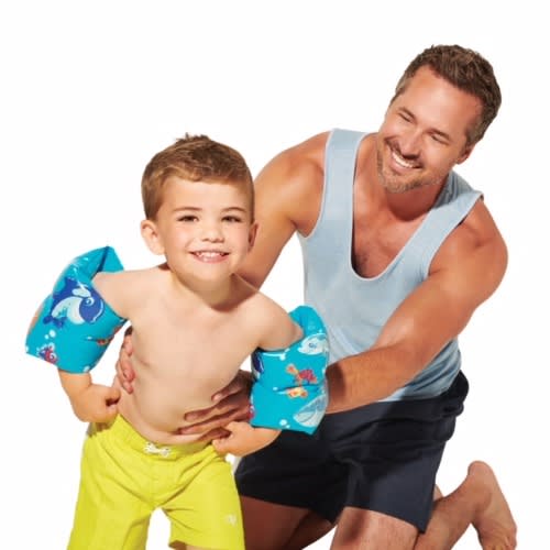 Inflatable Kids Swimming Arm Band Floater- Blue Shark