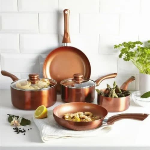 Cermalon Non-stick Copper Pan Set - 5 Pieces