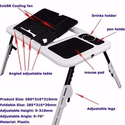Foldable Laptop E-Table
