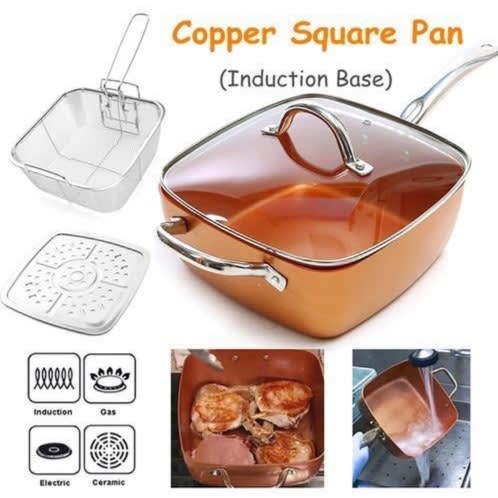 Copper Square Pan