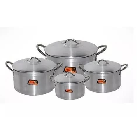 Tower Trim Aluminium Pot - Set Of 4