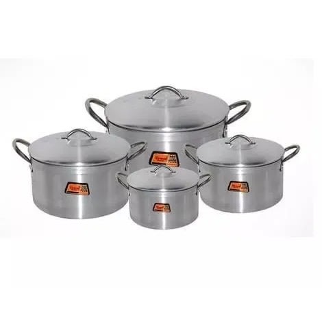 Tower Trim Aluminium Pot - Set Of 4