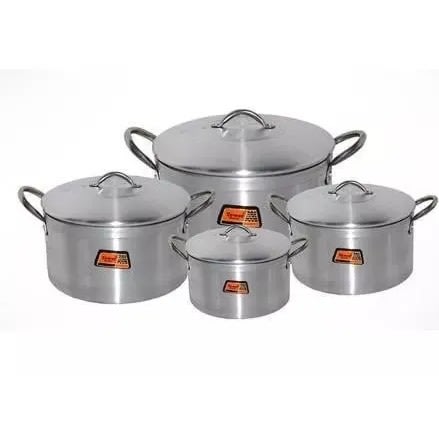 Tower Trim Aluminium Pot - Set Of 4