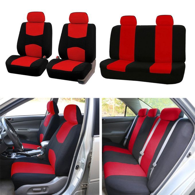 9Pcs/Set Car Seat Protector Protective High Abradability-Red