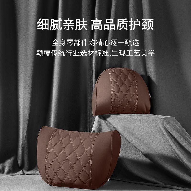 Suede Cow Leather Car Seat Rest Cushion Headrest Car Neck Pillows For Mercedes Benz Maybach S-Class Headrest Car Accessories