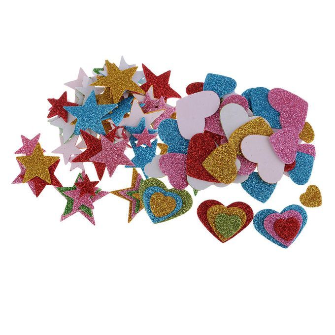110 Pcs Children Nursery Living Room Wall Decals Self Adhesive Foam