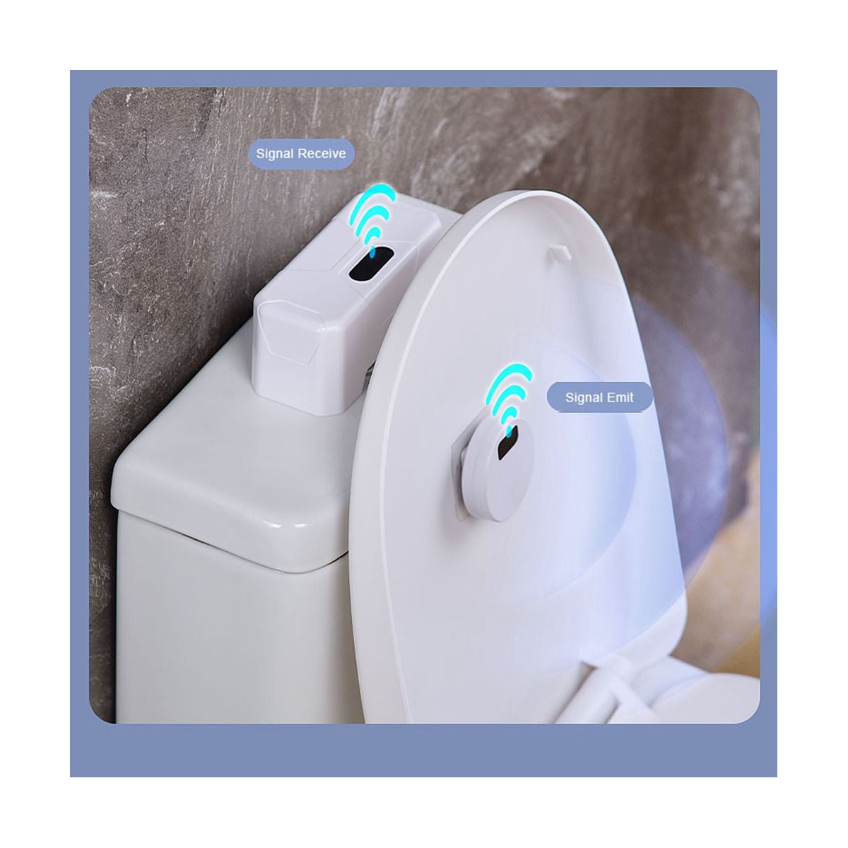 Automatic Toilet Flush Button+2 x Transmitter Toilet