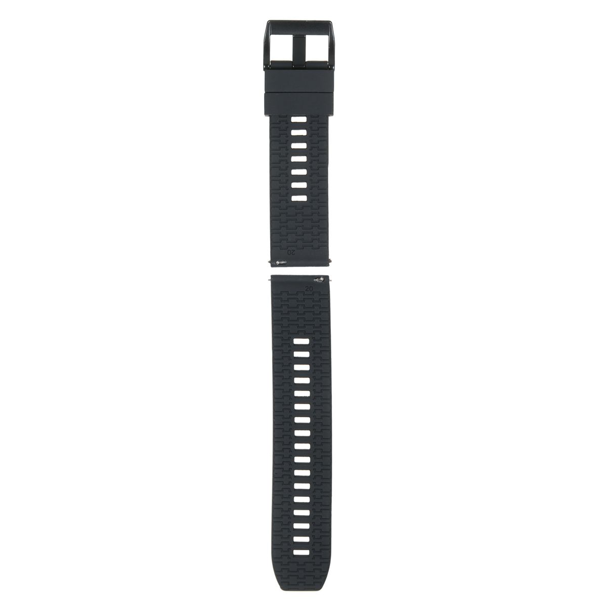 20mm Watch Band Soft Silicone Quick-Release Strap With