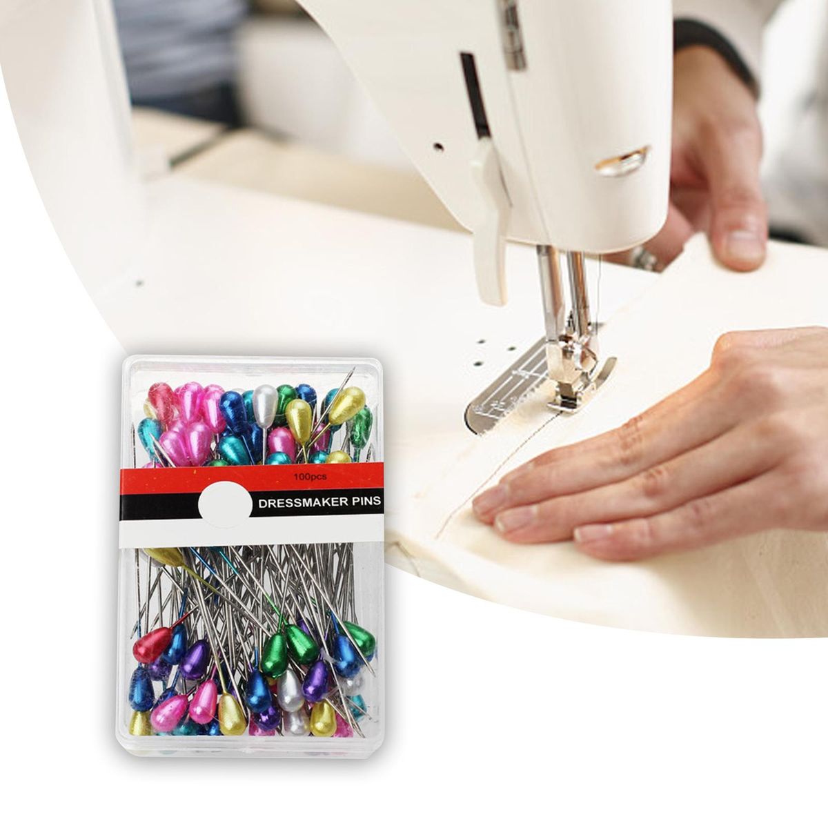 1500x Sewing Pins Tools Pearl Straight Pins For Color