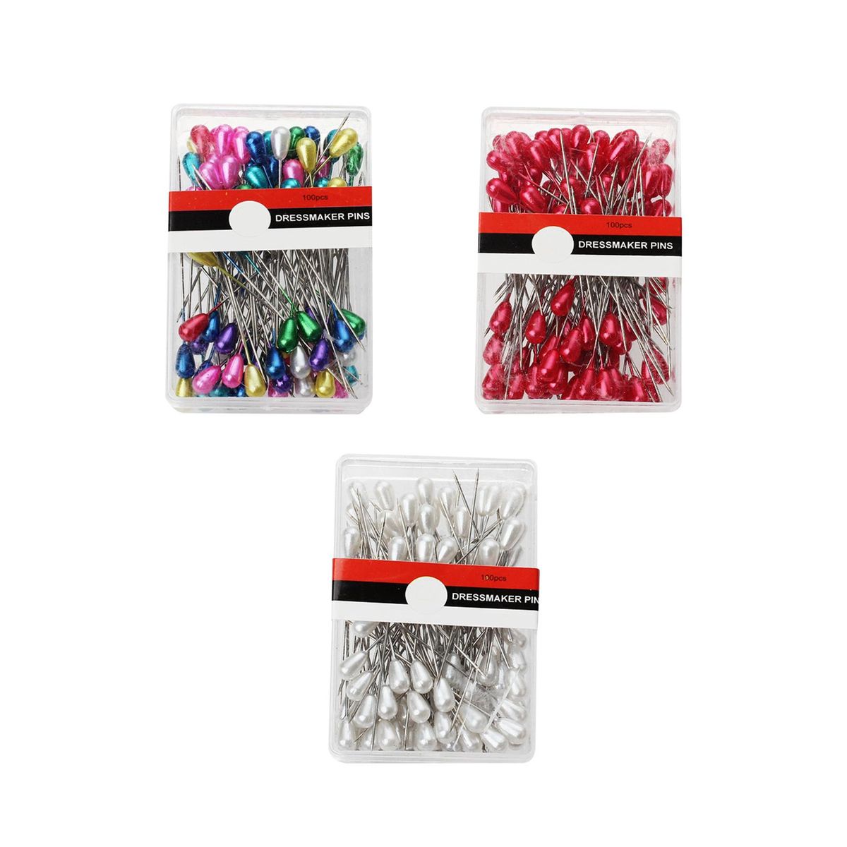 1500x Sewing Pins Tools Pearl Straight Pins For Color