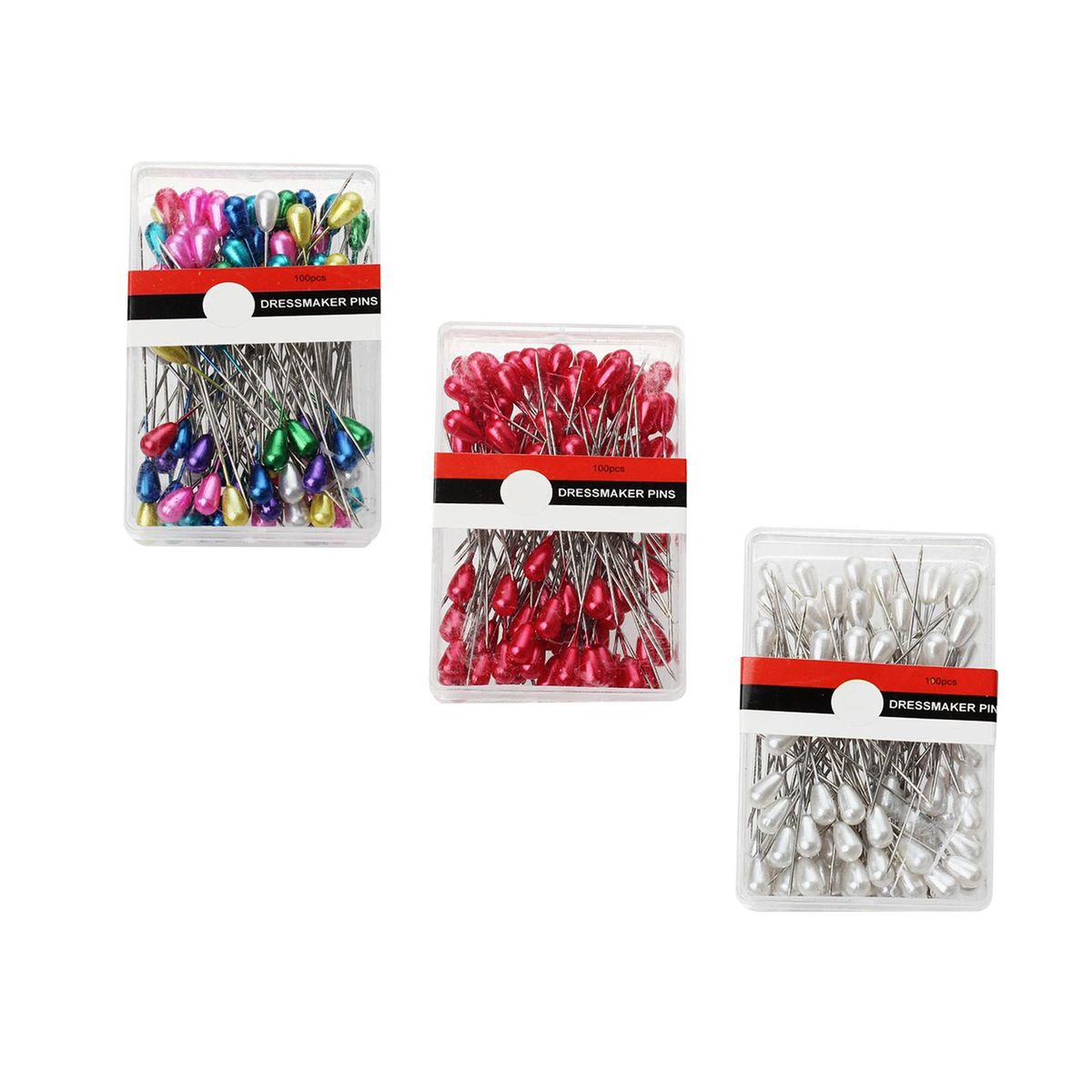 1500x Sewing Pins Tools Pearl Straight Pins For Color