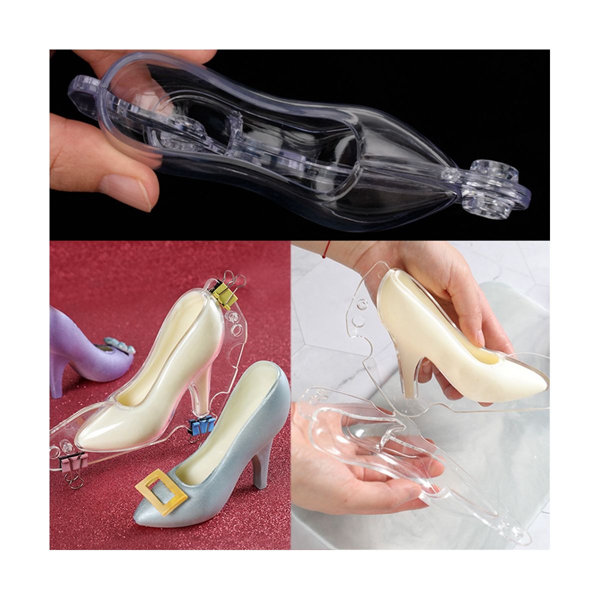 8Pcs High Heels Cake Decorating Mold Tools Chocolate