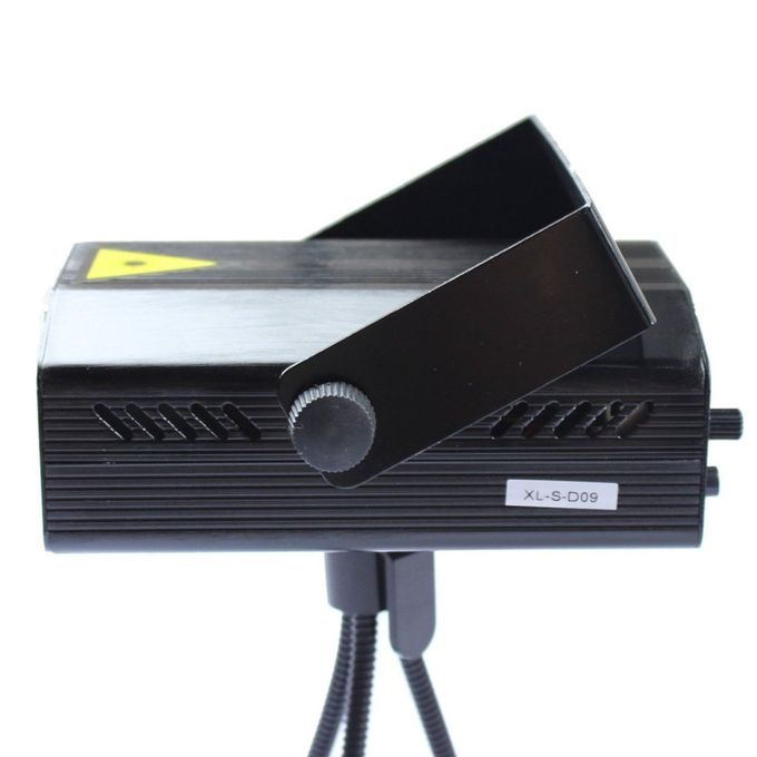 Mini Red-Green Moving Party Laser Stage DJ Light Projector (Black)