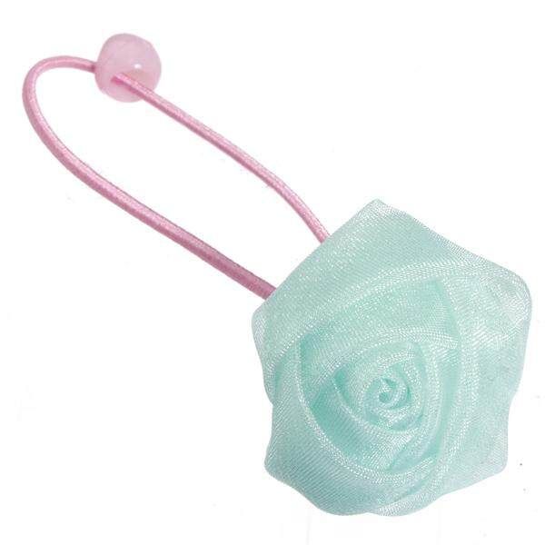 5pcs Elastic Children Rose Rubber Bands Little Girls Hair Accessories