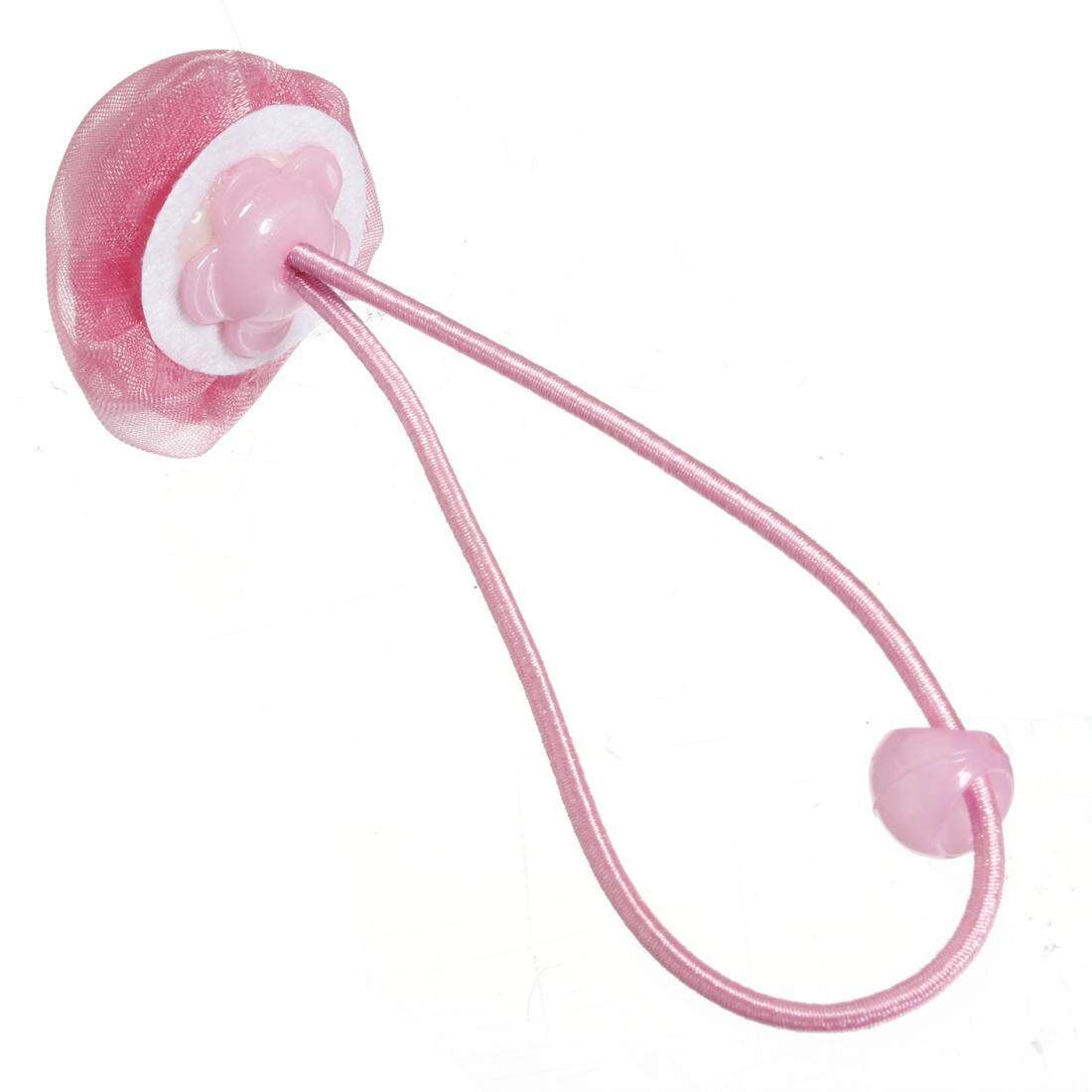 5pcs Elastic Children Rose Rubber Bands Little Girls Hair Accessories