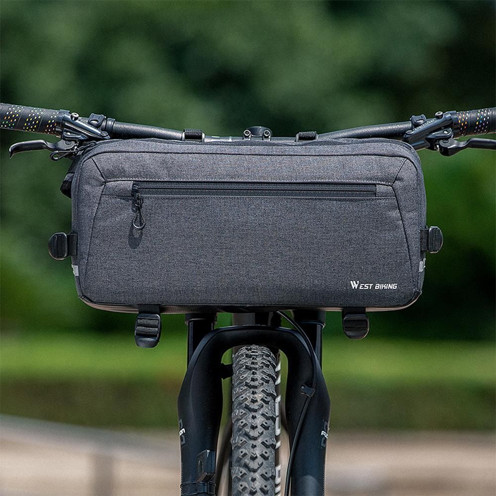 Practical Bicycle Bag Multifunctional Bike Bag Large Capacity Bike Front Storage Bags Anti-drop Wear-resistant Cycling Bag Crossbody Bag