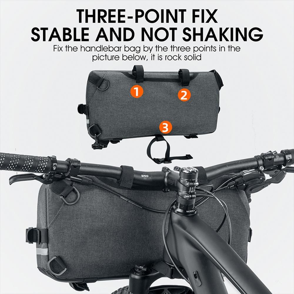 Practical Bicycle Bag Multifunctional Bike Bag Large Capacity Bike Front Storage Bags Anti-drop Wear-resistant Cycling Bag Crossbody Bag