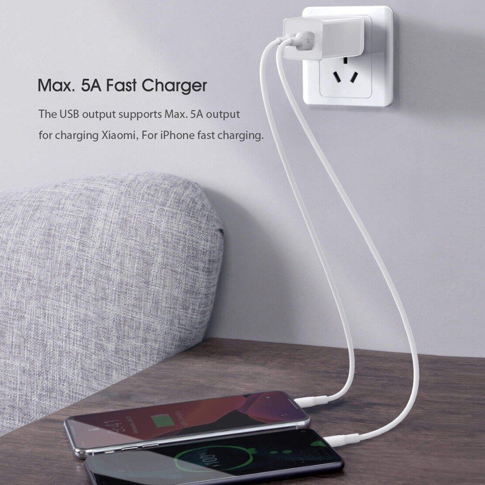 GaN Charger 65W USB QC3.0 PD2.0 Travel Charger Type-C