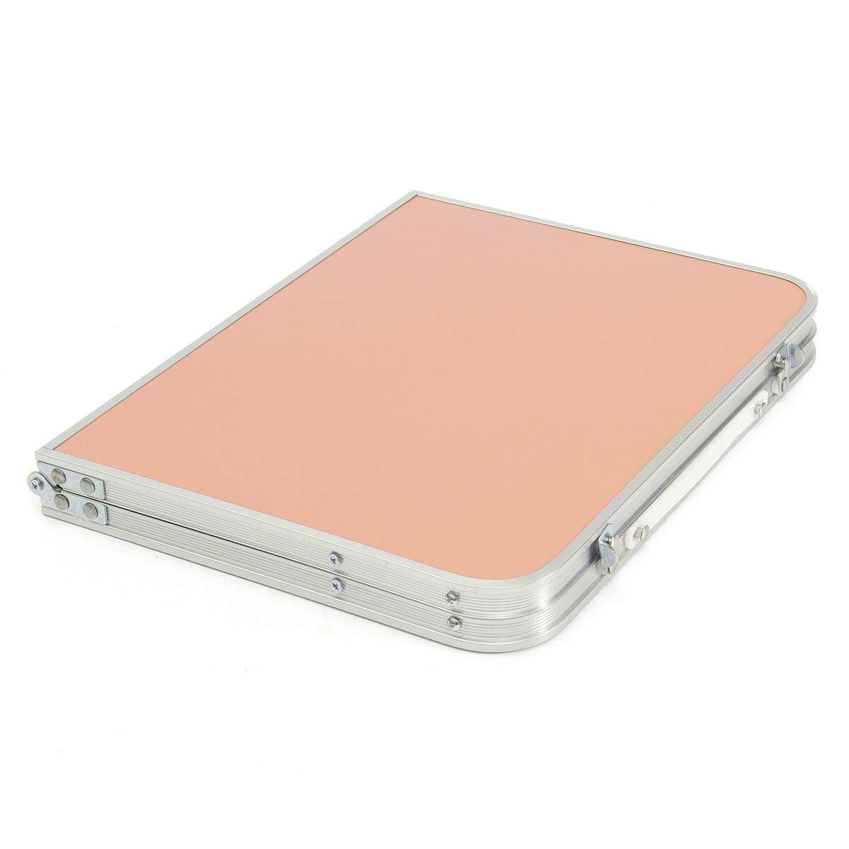 Portable Lapdesks Folding Laptop Table Stand Holder Bed Sofa Tray Computer Desk 360 Rolling Adjustable Notebook Desk For Outing Pink Pink