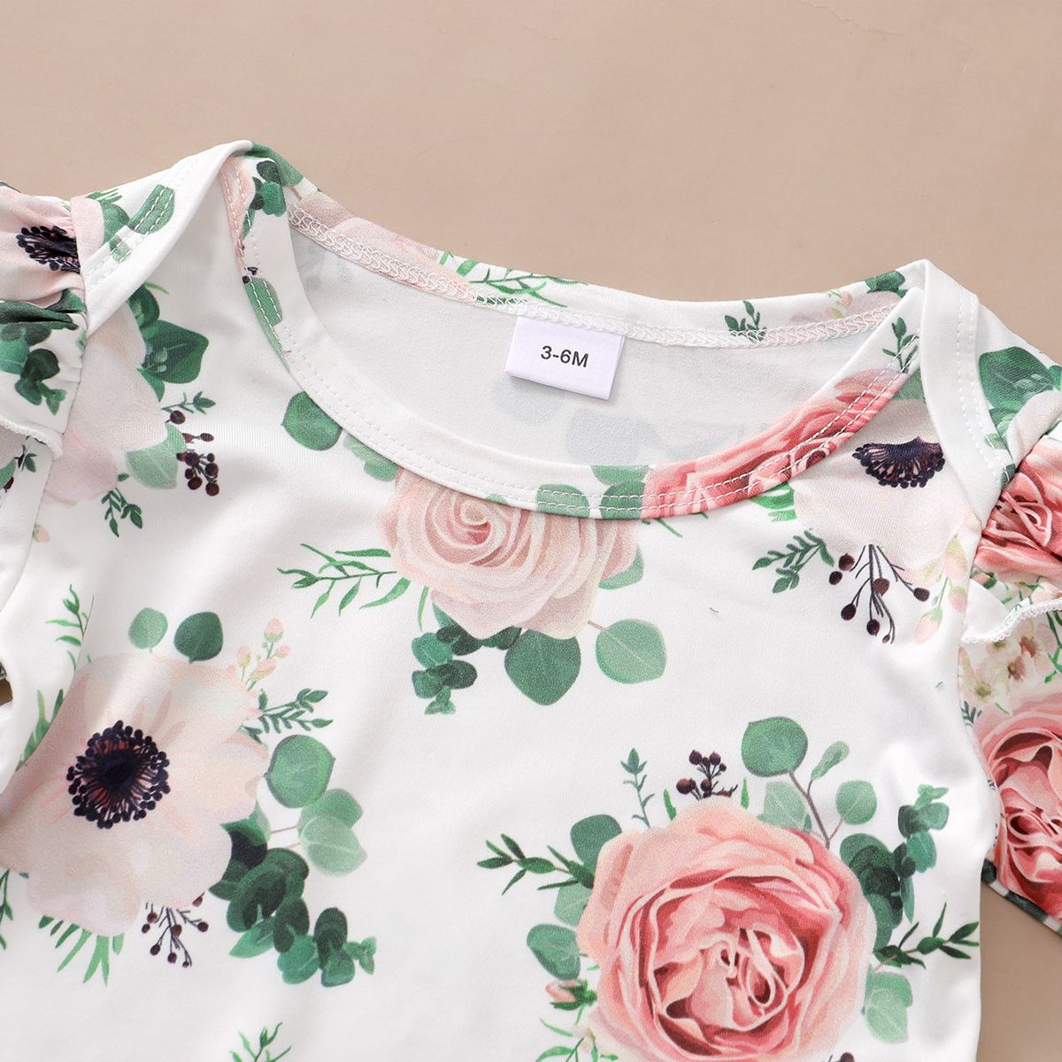 Baby Girl Floral Long Sleeve Shirt+Skirt+Headwear