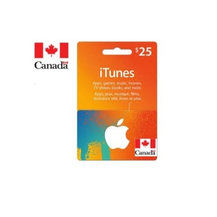 iTunes Canada Gift Card - $25