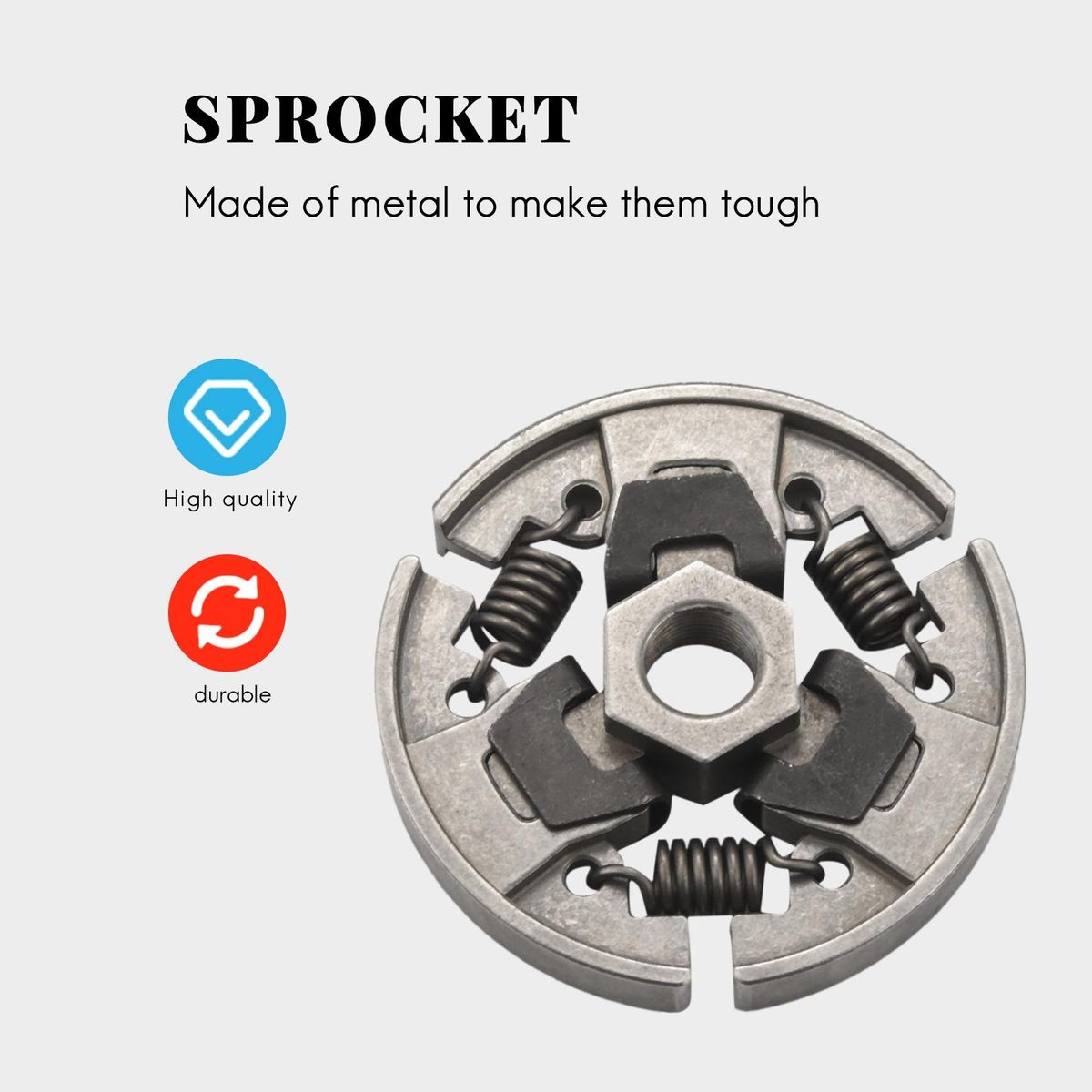 Sprocket Clutch 3/8 Inch For Stihl 017 018 021 023 025 Ms170 Ms180 Ms210 Ms230 Ms250 Chainsaw With Washer E-Clip Kit Replace 1123 640 2003,1123 640 2073