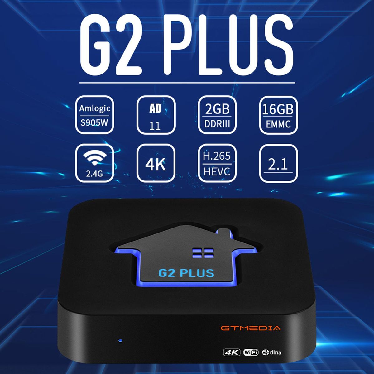1 Set TV-Box Multi-Language Set-Top Box UK Plug