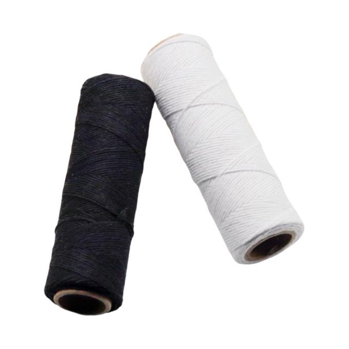 2x Weaving Loom Warp Thread Warping Thread Black White For Rug Crafts