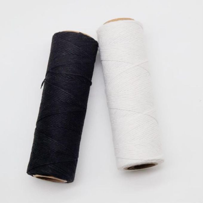 2x Weaving Loom Warp Thread Warping Thread Black White For Rug Crafts