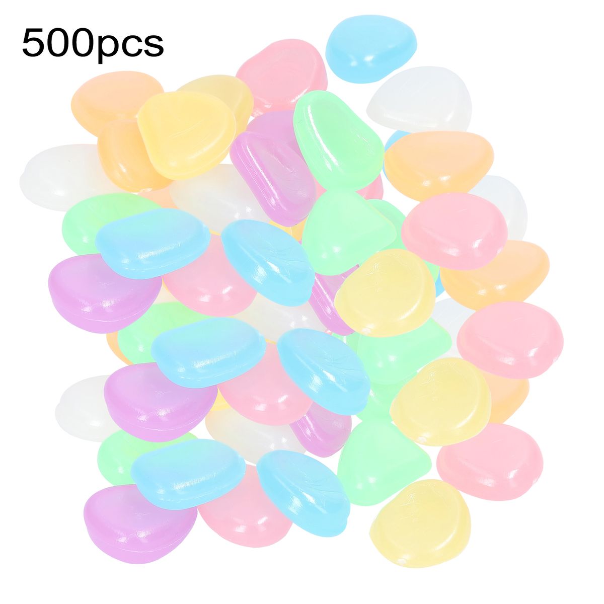 500pcs Artificial Fluorite Garden Pebbles For Walkways