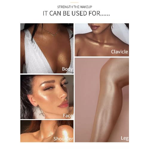 Make-up Face & Body Highlighter Illuminator Luminizer Liquid 3d Shimmer Contouring Waterproof 20ml.