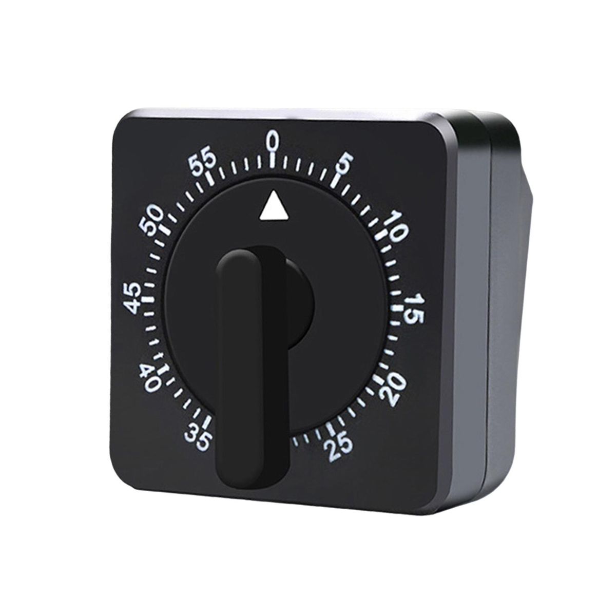 Productivity Enhancer Square Kitchen Timer 60 Portable for Cooking Black