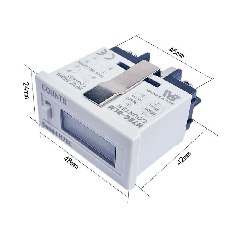 Multifunctional Professional H7EC-6 Vending Digital Electronic Counter Count Hour Meter Without Voltage