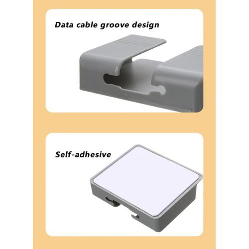 Wall Mount Cell Phone Charger And Remote Holder