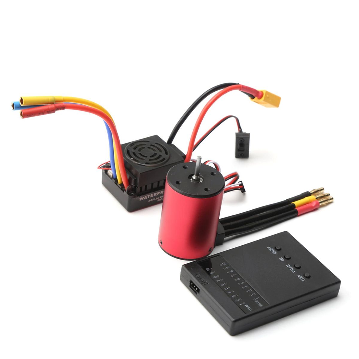 S3650 4300KV Brushless Motor 60A Brushless ESC XT60 Plug Programming Card Replacement for 1/8/1/10 Tamiya Car