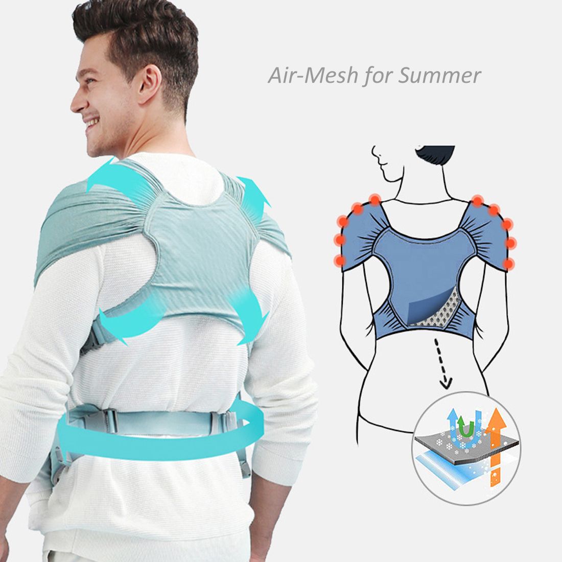 Baby Wrap Carrier Breathable Infant Sling For Babies Girl And Boy Adjustable Baby Bags Baby Carriers Wraps Baby Sling Wrap Black