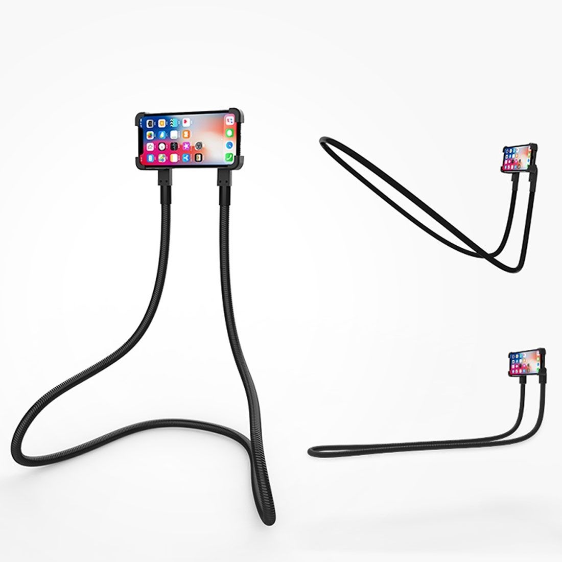 Upgrade Lazy Bracket Neck Holder Flexible Long Arm Mount Support, For IPad, IPhone, Galaxy, Huawei, Xiaomi, LG, HTC And Other Smart Phones / Tablets