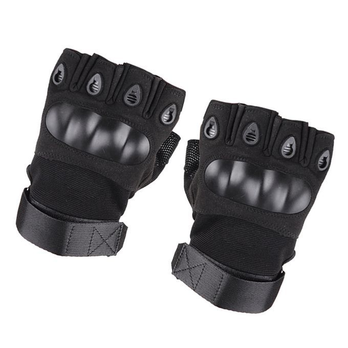 Outdoor Half Finger  Anti-Skid Sport  For Hiking M M Black