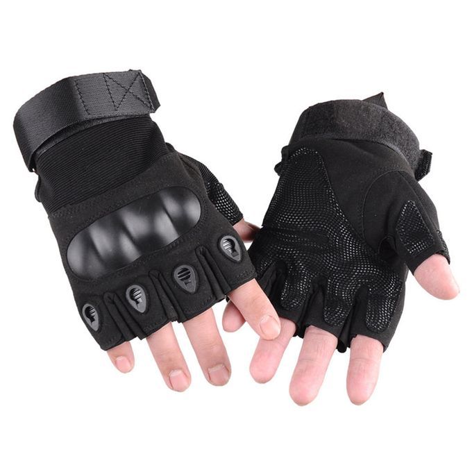 Outdoor Half Finger  Anti-Skid Sport  For Hiking M M Black