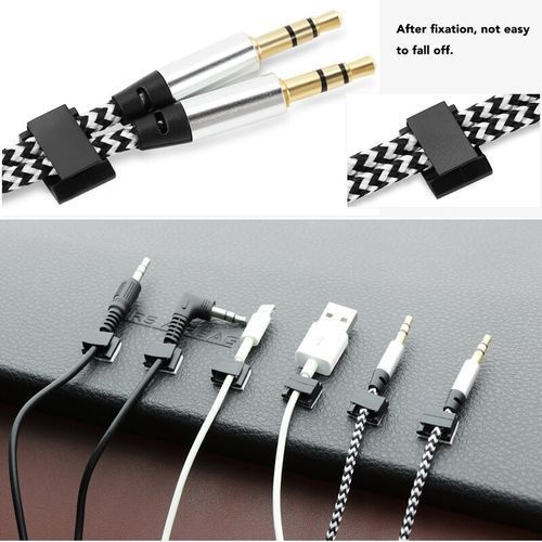 30pcs ADHESIVE CABLE WIRE ORGANIZER CLIPS