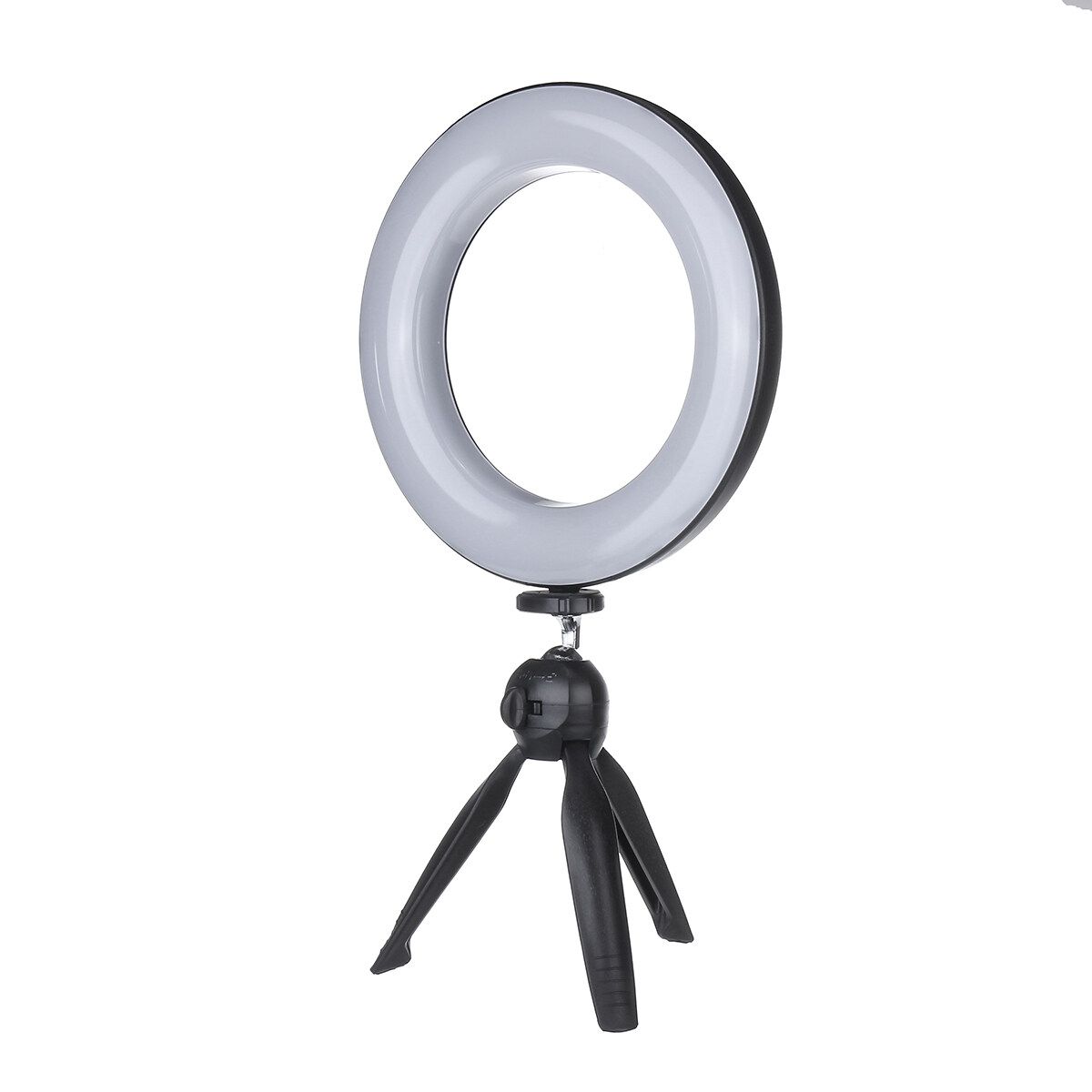 7inch 10X Magnifying Cosmetic Mirror Wall Mounted Adjustable LED Light Makeup Lamp 21cm Ring Light+Tripod